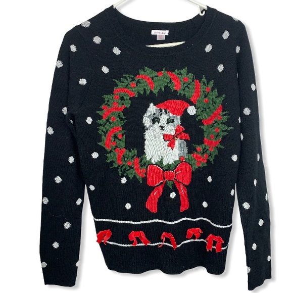 kitty christmas sweater